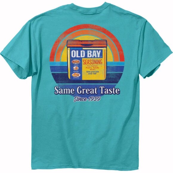 Old Bay Sunrise Since 1939 Short Sleeve T-Shirt - NEW Fast Ship - Picture 1 of 7